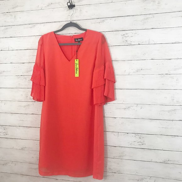 NWT Sam Edelman Tiered Ruffle Sleeve Sheath Dress - Picture 3 of 6